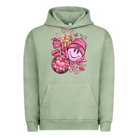 Pigment Oil Green retro valentines day Urban Hoodie - LillyAllenDesigns