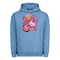 Pigment Pebble Blue retro valentines day Urban Hoodie - LillyAllenDesigns