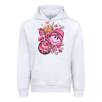 White retro valentines day Urban Hoodie - LillyAllenDesigns