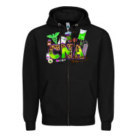 Black cna halloween Zipper Hoodie - AdoDesignShop