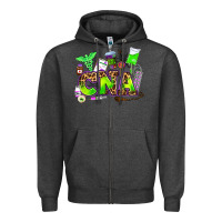 Charcoal Heather cna halloween Zipper Hoodie - AdoDesignShop