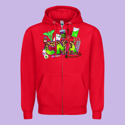 Cna Halloween Zipper Hoodie Designed By Adodesignshop