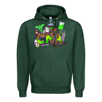 Sports Green cna halloween Zipper Hoodie - AdoDesignShop