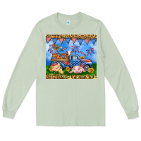 Matcha America farm animals truck 20oz skinny tumbler Long Sleeve Tee - Neo Western