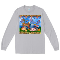 Moon Dust America farm animals truck 20oz skinny tumbler Long Sleeve Tee - Neo Western