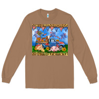 Toasted Coconut America farm animals truck 20oz skinny tumbler Long Sleeve Tee - Neo Western