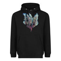 Black Venus Fan Sea Coral Heavyweight Hoodie - LillyAllenDesigns