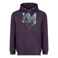 Plum Venus Fan Sea Coral Heavyweight Hoodie - LillyAllenDesigns