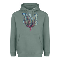 Sage Venus Fan Sea Coral Heavyweight Hoodie - LillyAllenDesigns