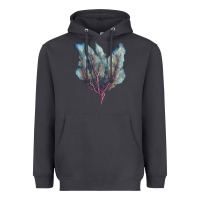 Smoke Venus Fan Sea Coral Heavyweight Hoodie - LillyAllenDesigns