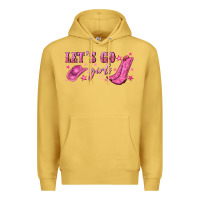 Antique Gold lets go girls Premium Hoodie - NancyCooperArtShop