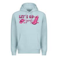 Blue Mist lets go girls Premium Hoodie - NancyCooperArtShop