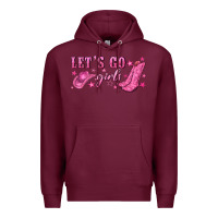 Burgundy lets go girls Premium Hoodie - NancyCooperArtShop