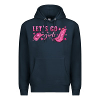Navy lets go girls Premium Hoodie - NancyCooperArtShop