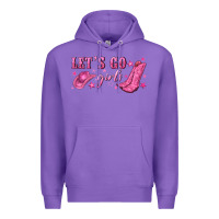 Purple lets go girls Premium Hoodie - NancyCooperArtShop