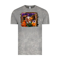 Cloud Rock longhorn cow halloween Vintage Tee - RanaPortraitStore