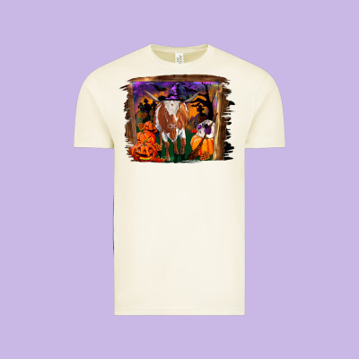 Vintage Tee longhorn cow halloween