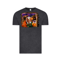 Vintage Black longhorn cow halloween Vintage Tee - RanaPortraitStore