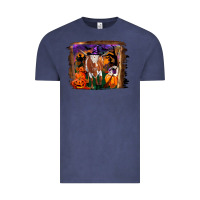 Vintage Denim longhorn cow halloween Vintage Tee - RanaPortraitStore