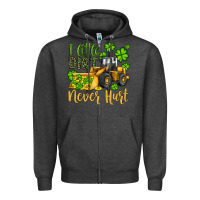 Charcoal Heather a little dirt never hurt st patricks bulldozer Zipper Hoodie - JahusDesignShop