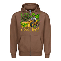 Chestnut a little dirt never hurt st patricks bulldozer Zipper Hoodie - JahusDesignShop