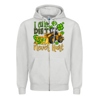 A Little Dirt Never Hurt St Patricks Bulldozer Zipper Hoodie | Teevron