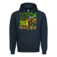 Navy a little dirt never hurt st patricks bulldozer Zipper Hoodie - JahusDesignShop