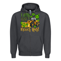 Smoke a little dirt never hurt st patricks bulldozer Zipper Hoodie - JahusDesignShop