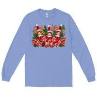 Colony Blue Christmas girl elfs Long Sleeve Tee - FaDigitalArtStudio