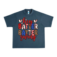 Midnight Navy hey batter batter swing Urban Heavy Tee - Zillion Design Studio