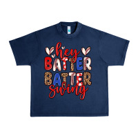 Navy hey batter batter swing Urban Heavy Tee - Zillion Design Studio