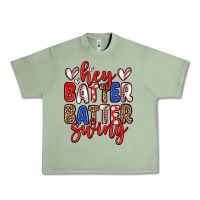 Oil Green hey batter batter swing Urban Heavy Tee - Zillion Design Studio