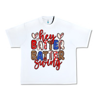 White hey batter batter swing Urban Heavy Tee - Zillion Design Studio
