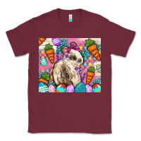 Burgundy Easter Bunny tumbler Easter Day Classic Tee - Neo Western