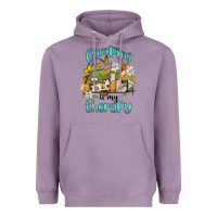 Lavender camping is my therapy Heavyweight Hoodie - BarkalooDesign