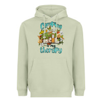 Matcha camping is my therapy Heavyweight Hoodie - BarkalooDesign