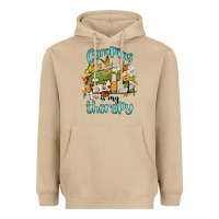 Mushroom camping is my therapy Heavyweight Hoodie - BarkalooDesign