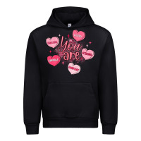 Black you are enough valentines day Urban Hoodie - LillyAllenDesigns