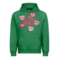 Emerald you are enough valentines day Urban Hoodie - LillyAllenDesigns