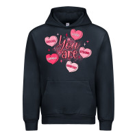 Navy you are enough valentines day Urban Hoodie - LillyAllenDesigns