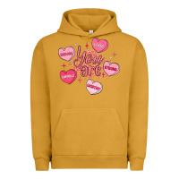 Pigment Peanut Butter you are enough valentines day Urban Hoodie - LillyAllenDesigns