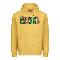 Antique Gold mama with christmas tree cake ado Premium Hoodie - AdoDesignShop