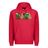 Cardinal mama with christmas tree cake ado Premium Hoodie - AdoDesignShop