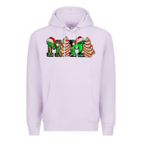 Lilac mama with christmas tree cake ado Premium Hoodie - AdoDesignShop