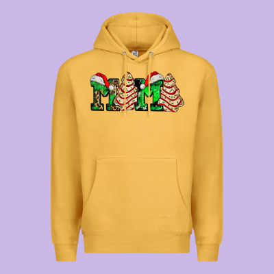 Mama With Christmas Tree Cake Ado Premium Hoodie Designed By Adodesignshop