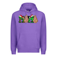 Purple mama with christmas tree cake ado Premium Hoodie - AdoDesignShop