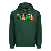 Sports Green mama with christmas tree cake ado Premium Hoodie - AdoDesignShop
