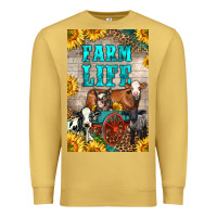 Antique Gold Western Farm Life Premium Sweatshirt - LillyAllenDesigns