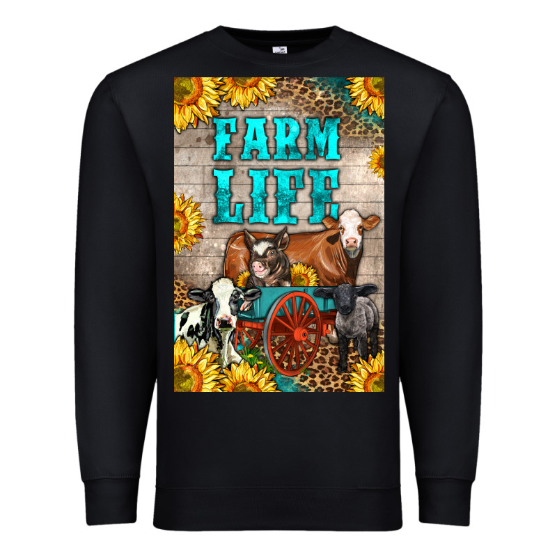 Western Farm Life Premium Sweatshirt by LillyAllenDesigns | Teevron