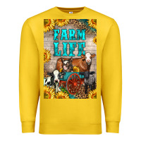Lemon Western Farm Life Premium Sweatshirt - LillyAllenDesigns